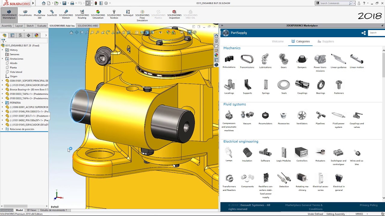 SolidWorks Toolbox Solfins 3D kompanija